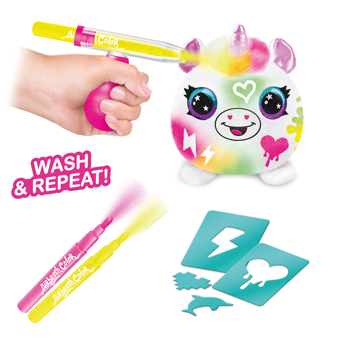 Canal Toys Airbrush Plush Neon Mini Mystery Kit