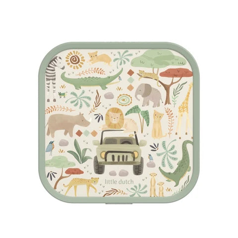 Little Dutch Bento Lunchbox Campus Gross - Safari Friends