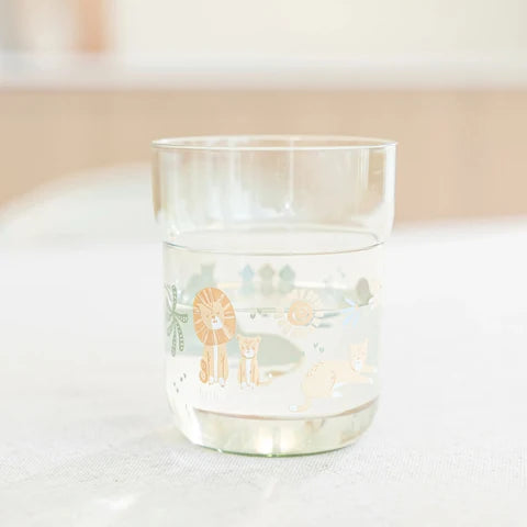 Little Dutch Kinder Glas Mio 250 ml Safari Friends