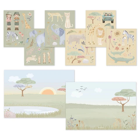 Little Dutch Stickerbuch Safari Friends