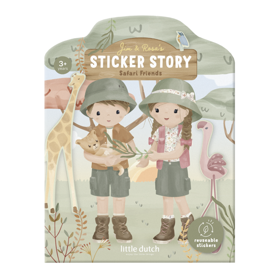 Little Dutch Wiederverwendbares Stickerheft Safari