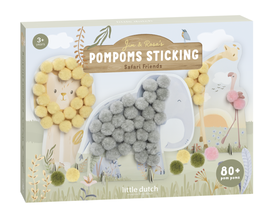 Little Dutch Pom Pom Cards Safari