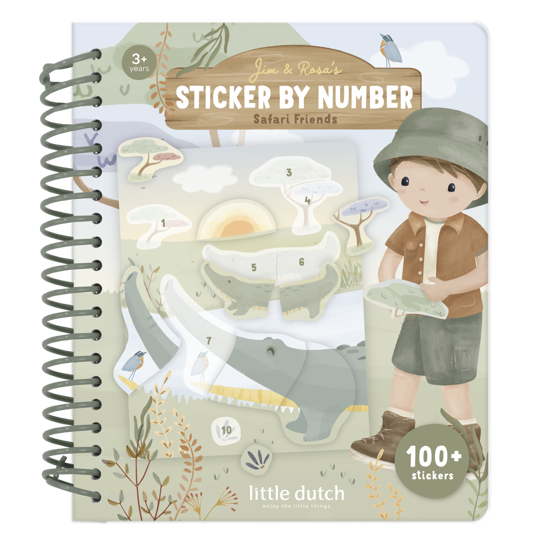 Little Dutch Stickerbuch Zahlen Safari Jim