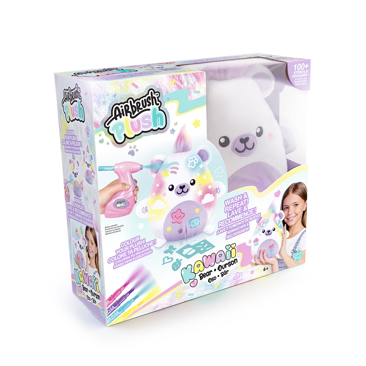 Canal Toys Airbrush Plush Kawaii Bär