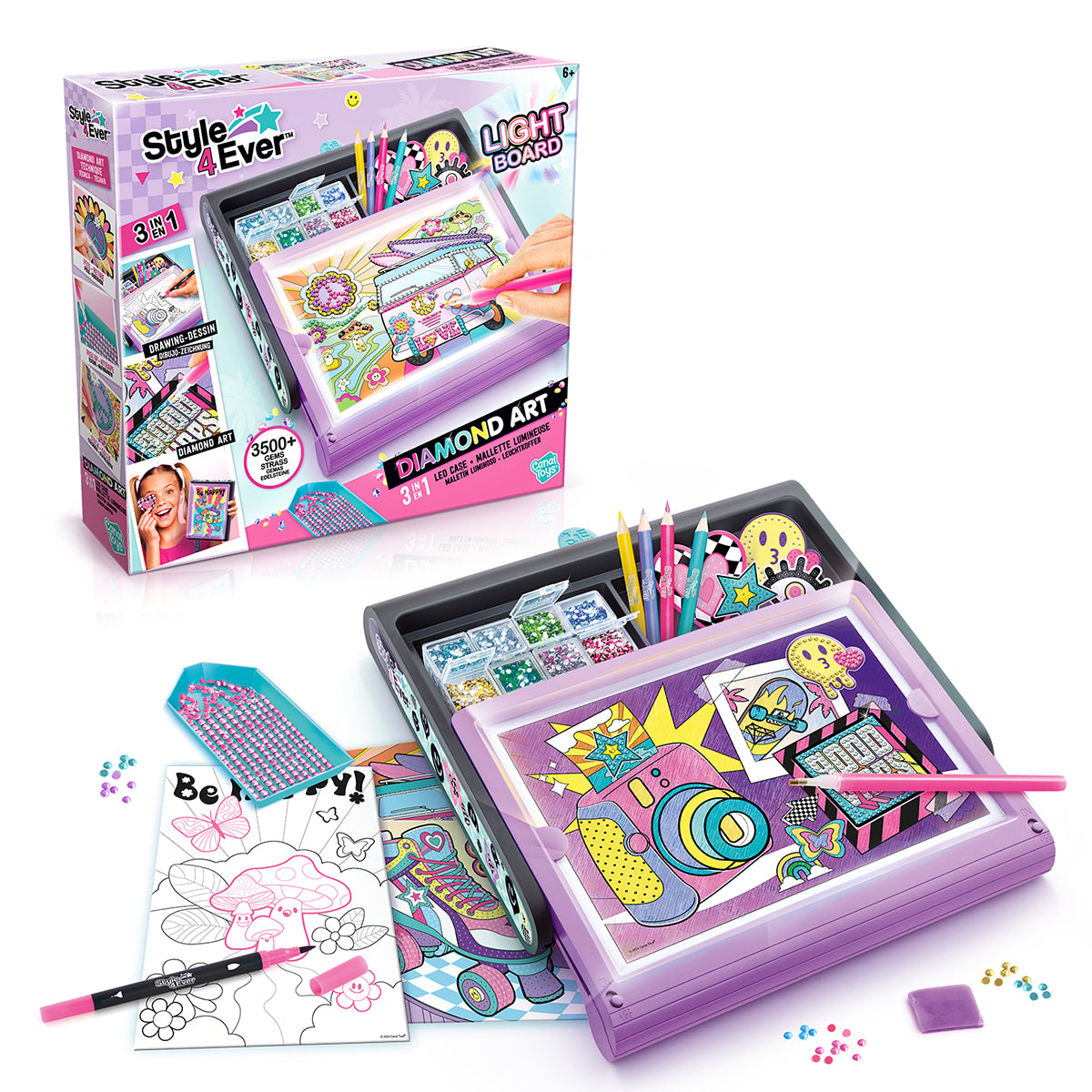 Canal Toys Diamond Art 3 in 1 LED Case