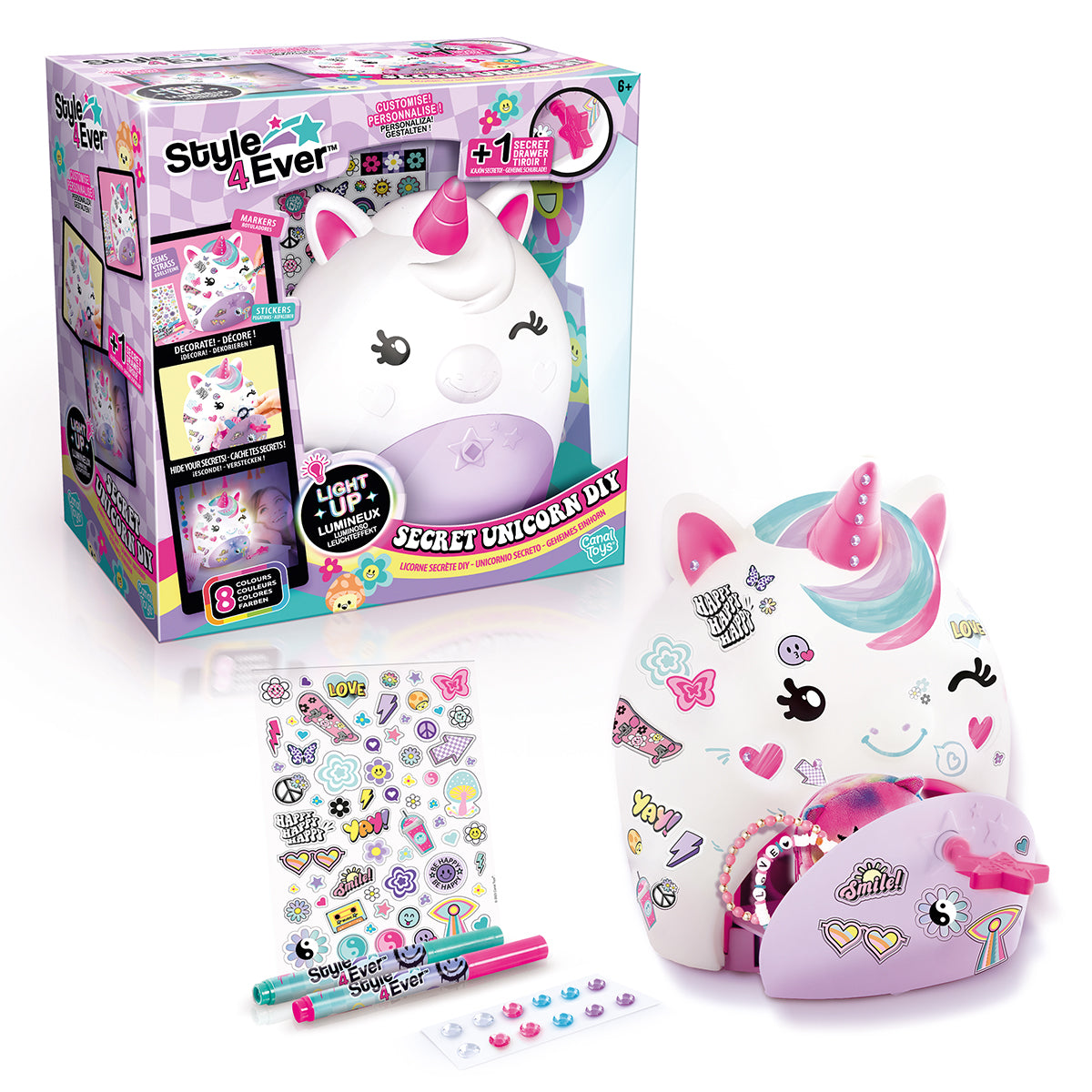 Canal Toys Secret Deco DIY Einhorn Lampe