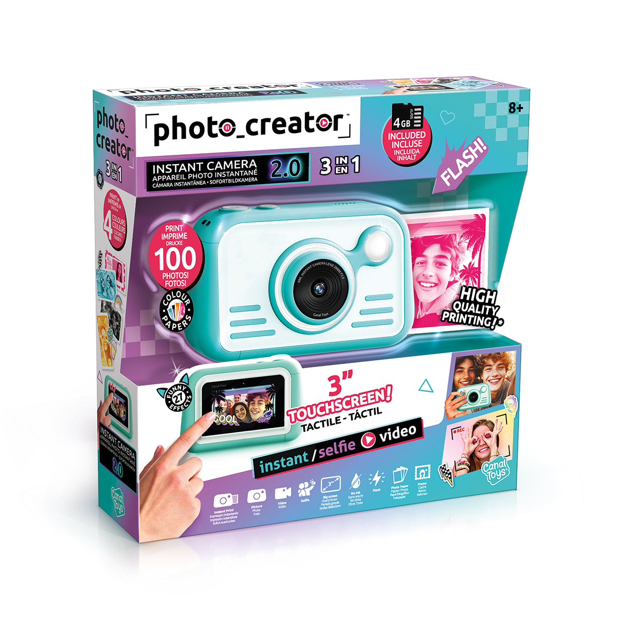 Canal Toys Instant Camera 2.0 with color paper