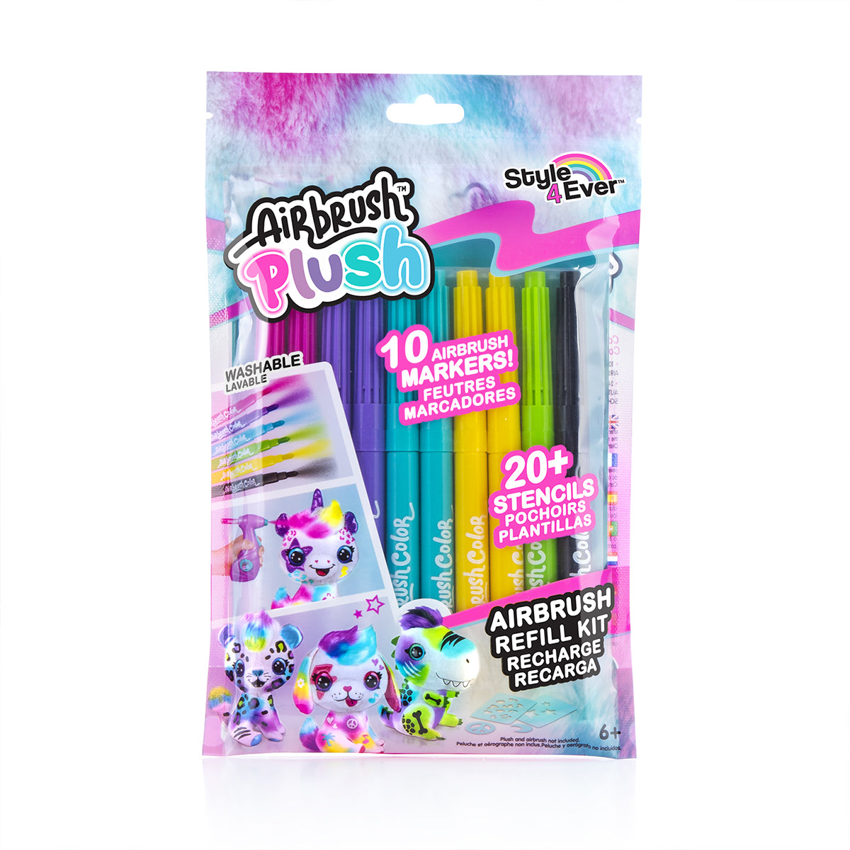 Canal Toys Airbrush Plush Refill Kit mit 10 Stiften