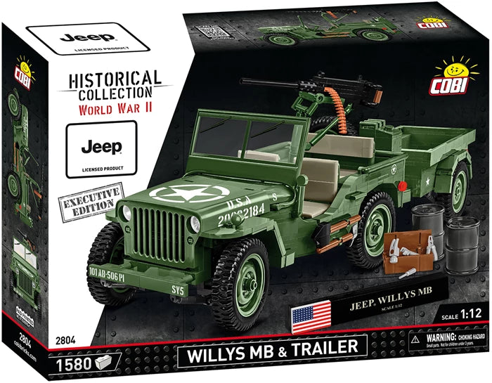 Cobi 1:12 Jeep Willys MB / 1510 pcs. Executive Edition