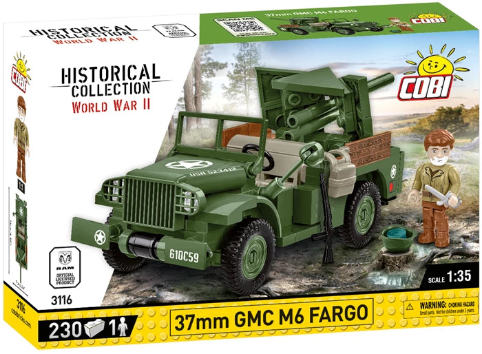 Cobi 37 mm GMC M6 Fargo / 230 pcs. 1942 Dodge WC-55