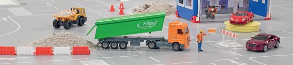 Siku 1796 LKW mit Kippsattel und Dach