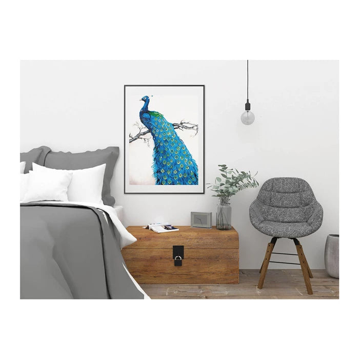 Diamond Dotz Diamond Painting Blauer Pfau