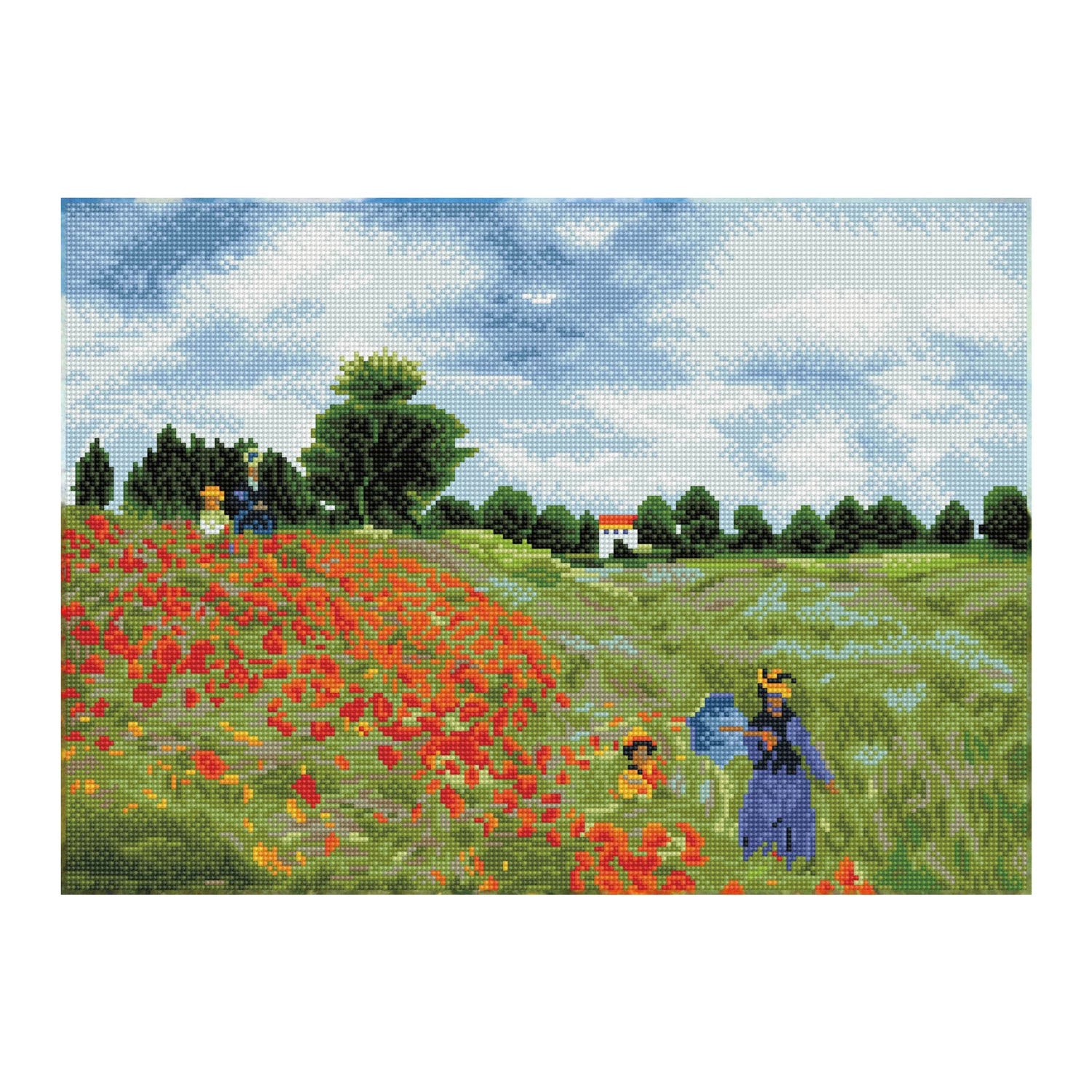 Dimond Dotz Diamond Painting Poppy Fields (Monet)