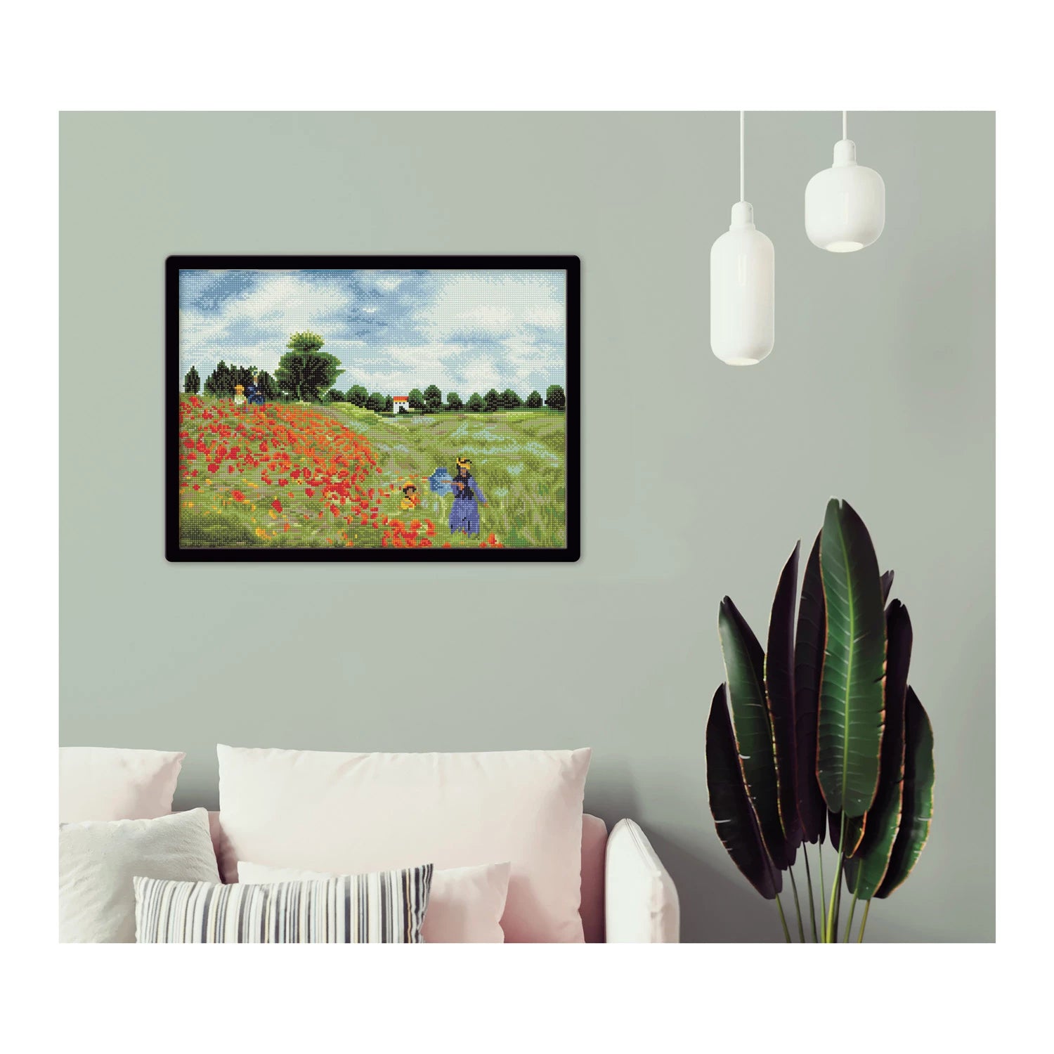 Dimond Dotz Diamond Painting Poppy Fields (Monet)