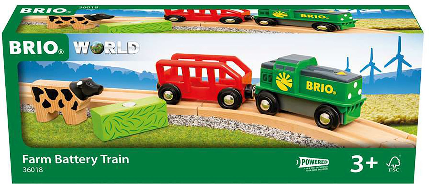 Brio Farm Battery Train