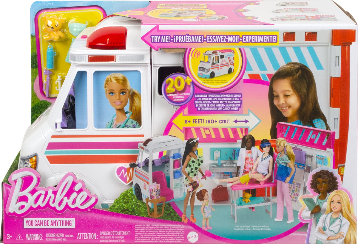 Barbie 2-in-1 Krankenwagen Spielset