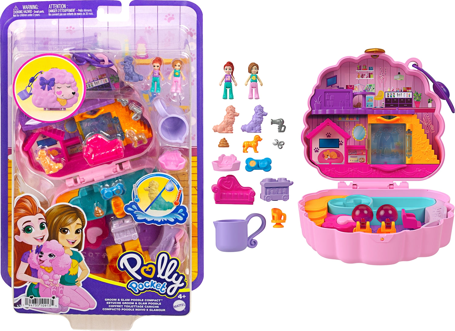 Polly Pocket Stylisher Pudel Schatulle