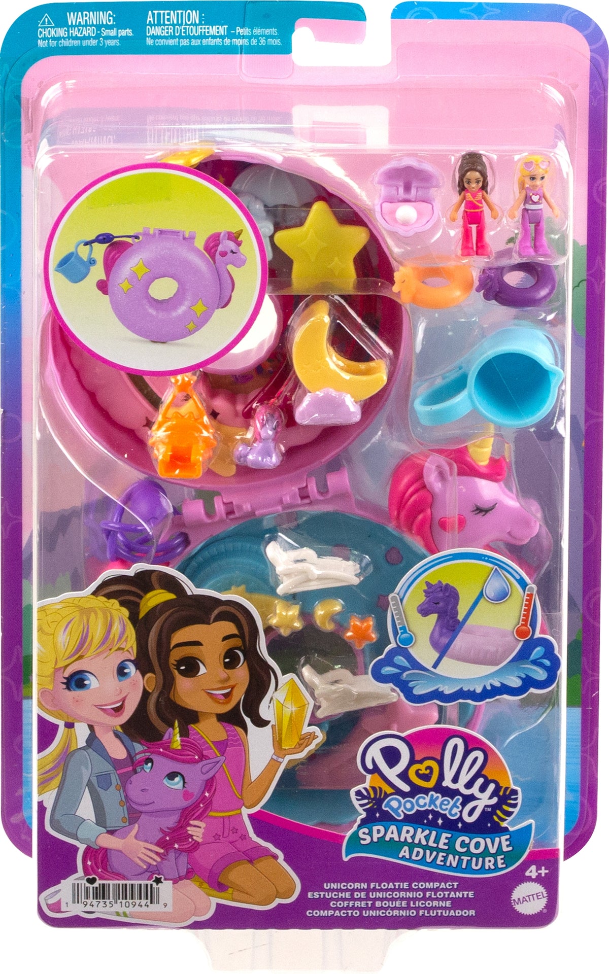 Polly Pocket Einhorn Poolparty Schatulle