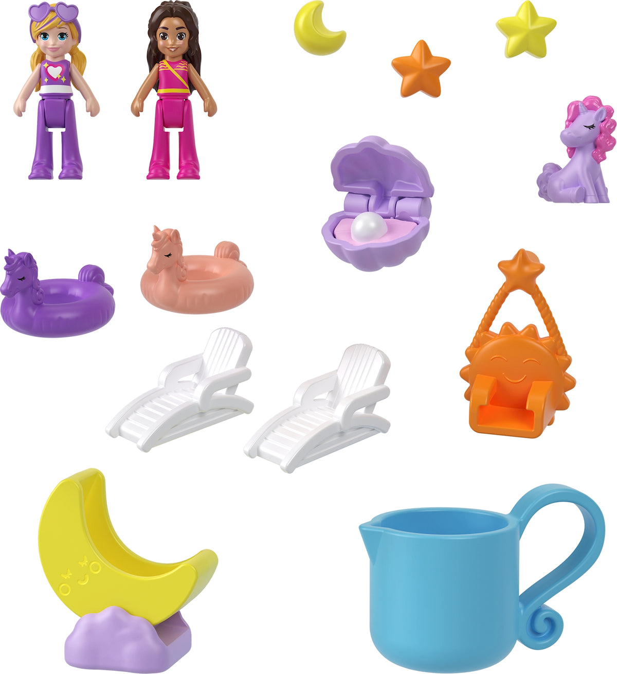 Polly Pocket Einhorn Poolparty Schatulle