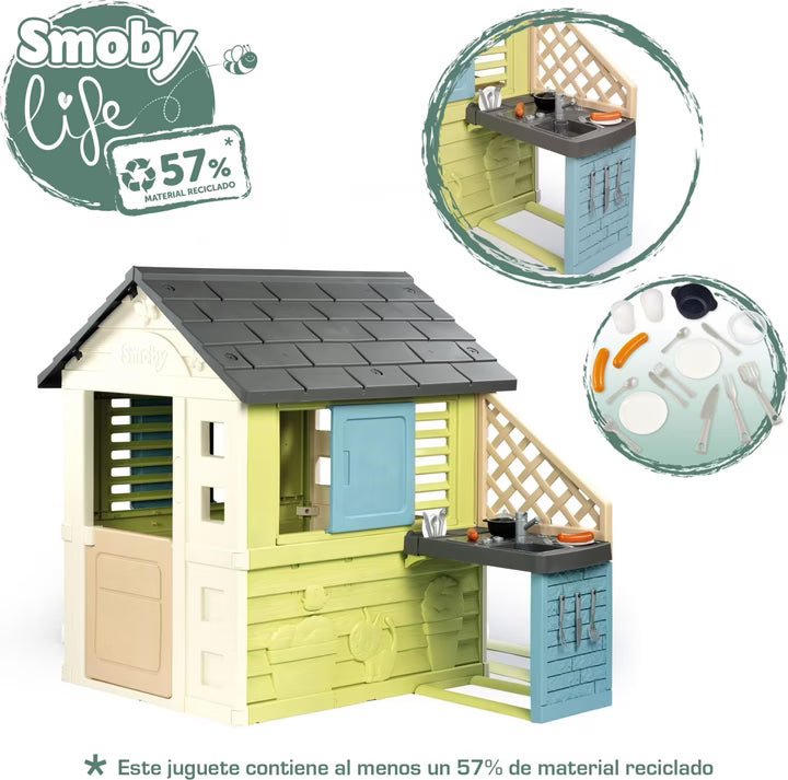 Smoby Life Spielhaus Pretty mit Küche