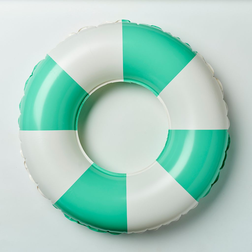 Sunnylife Mini-Schwimmring Party Green Stripe