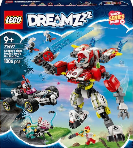 LEGO DREAMZzz Coopers Tiger-Mech und Zero's Hot Rod Auto 71497