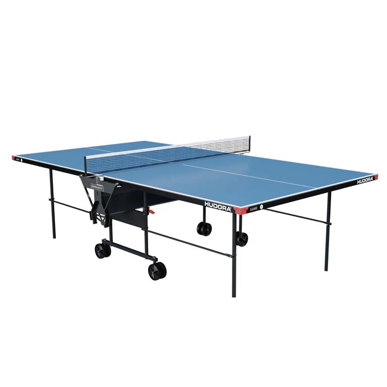 Hudora Tischtennistisch Game (blau, 159cm × 66.5cm × 188.5cm, 47.5kg)