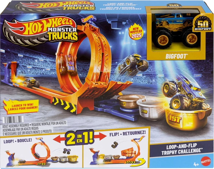 Monster Trucks 2 in 1 Loop & Flip Challenge Set, Looping, Truck Bigfoot