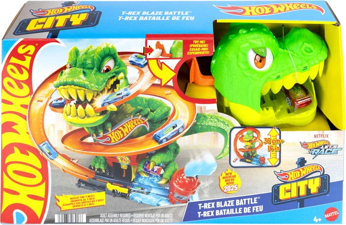 Hot Wheels City T-Rex-Schlacht Spielset