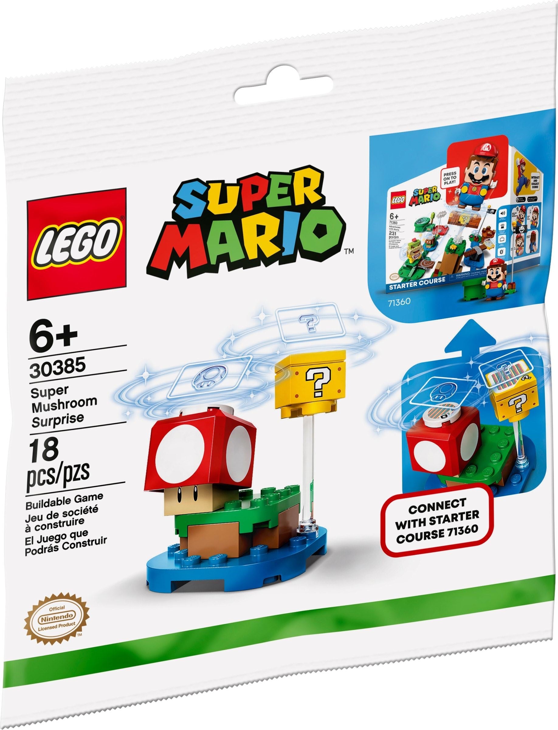 LEGO Super Mario Superpilz Überraschung Erweiterungsset 30385