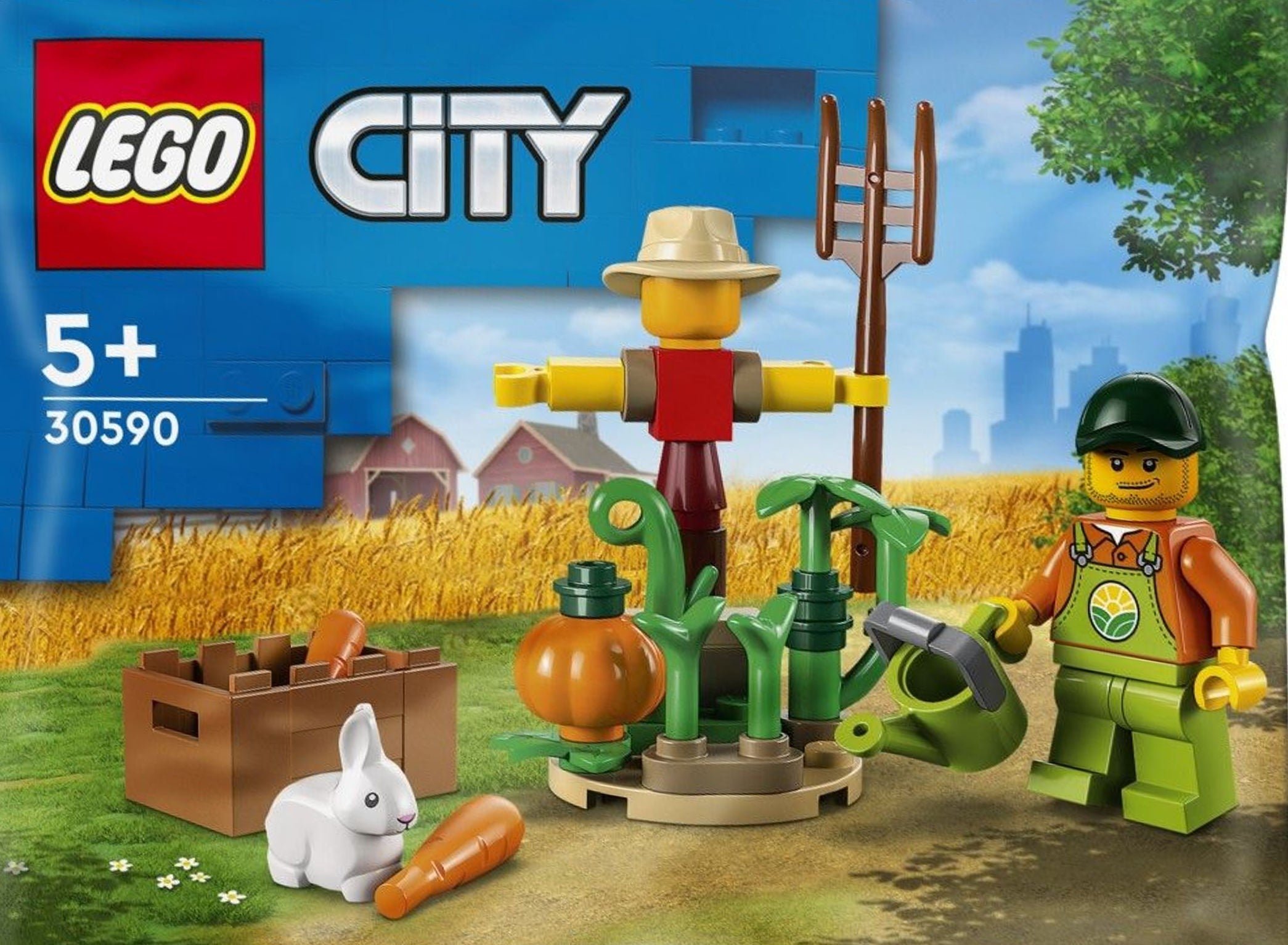 LEGO City Bauernhofgarten mit Vogelscheuche 30590