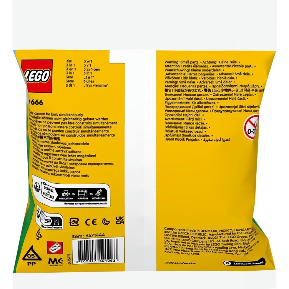 LEGO Creator Geschenkset mit Tieren Polybag 30666