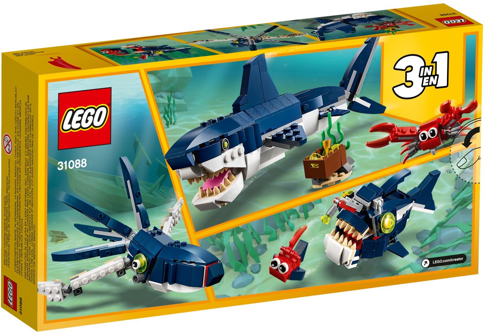 LEGO Creator Les habitants des profondeurs 31088