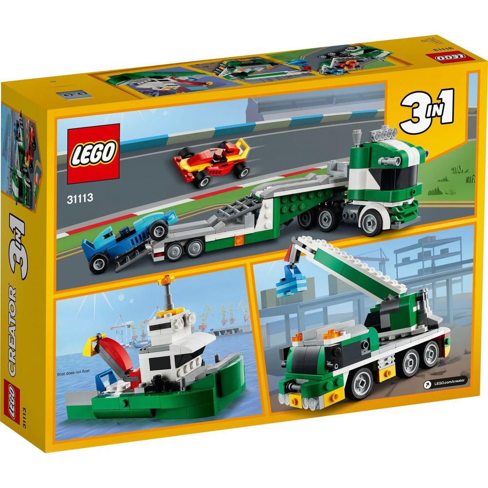 Le transporteur de voitures de course LEGO Creator 31113