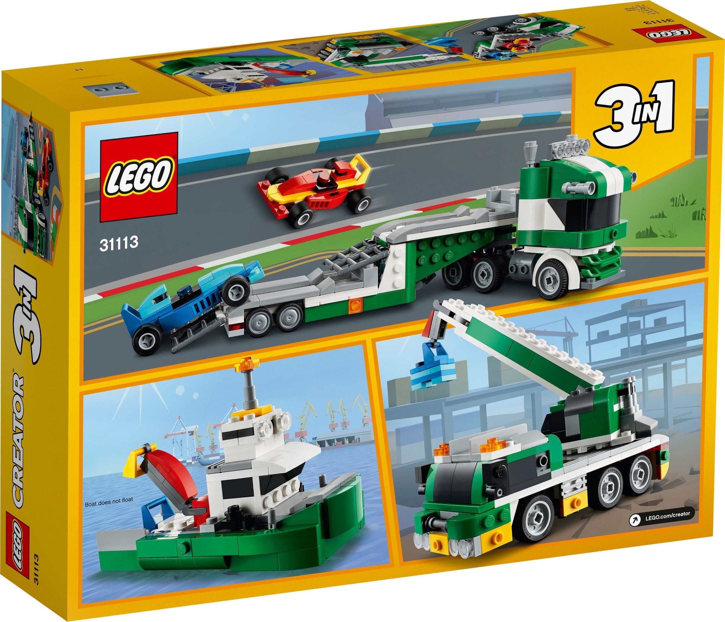 LEGO Creator Rennwagentransporter 31113