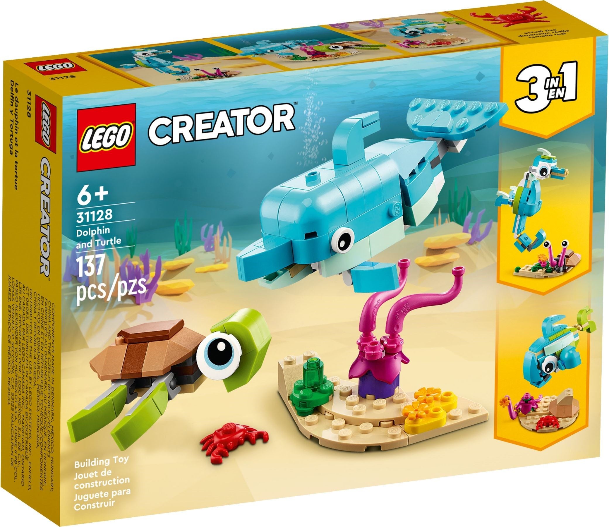 <transcy>LEGO Creator Dauphin et tortue 31128</transcy>