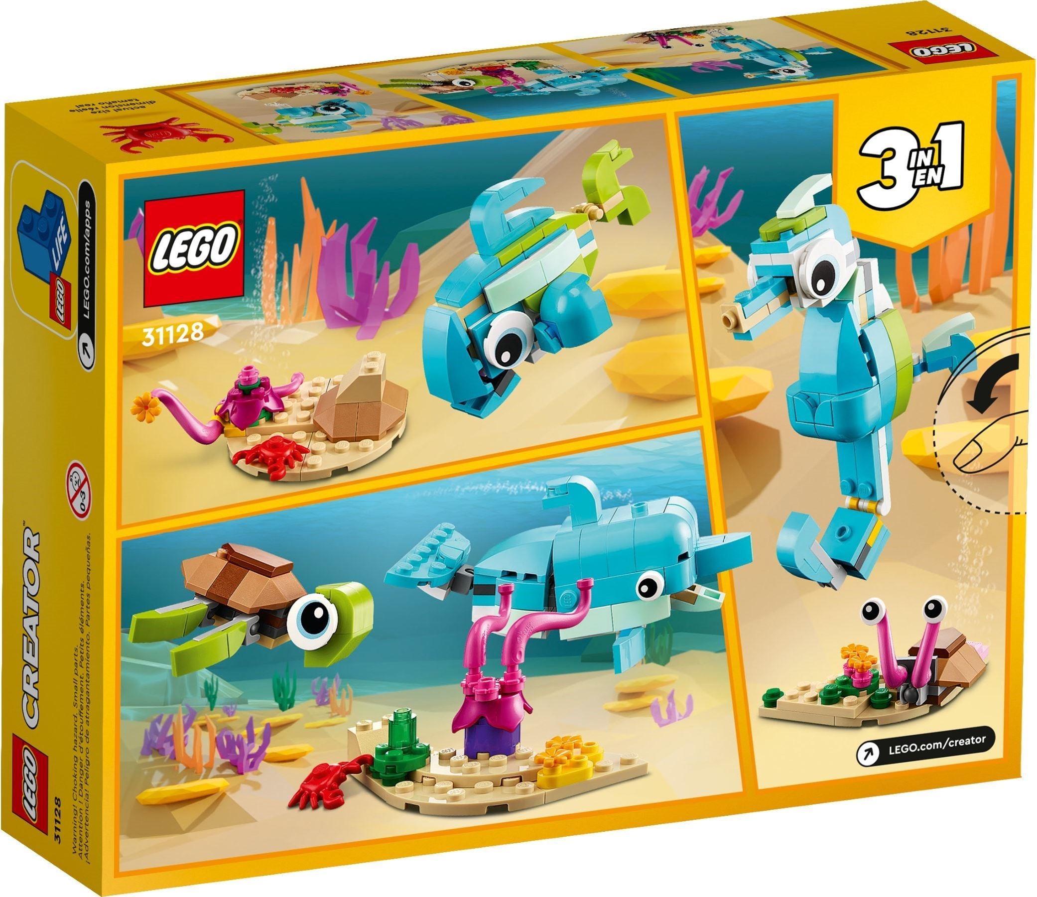 <transcy>LEGO Creator Dauphin et tortue 31128</transcy>