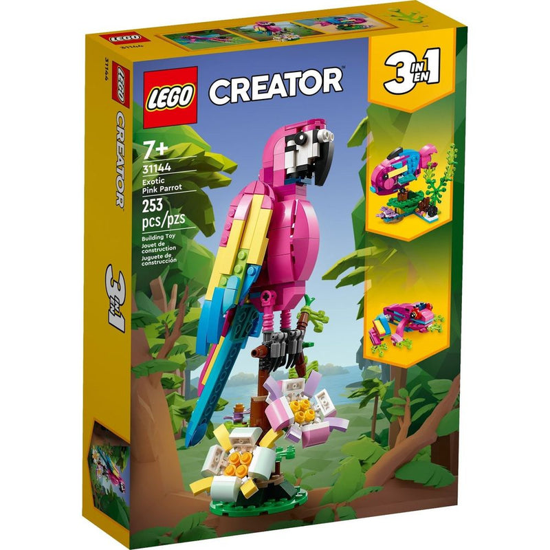 LEGO Creator Exotischer pinfarbener Papapgei 31144