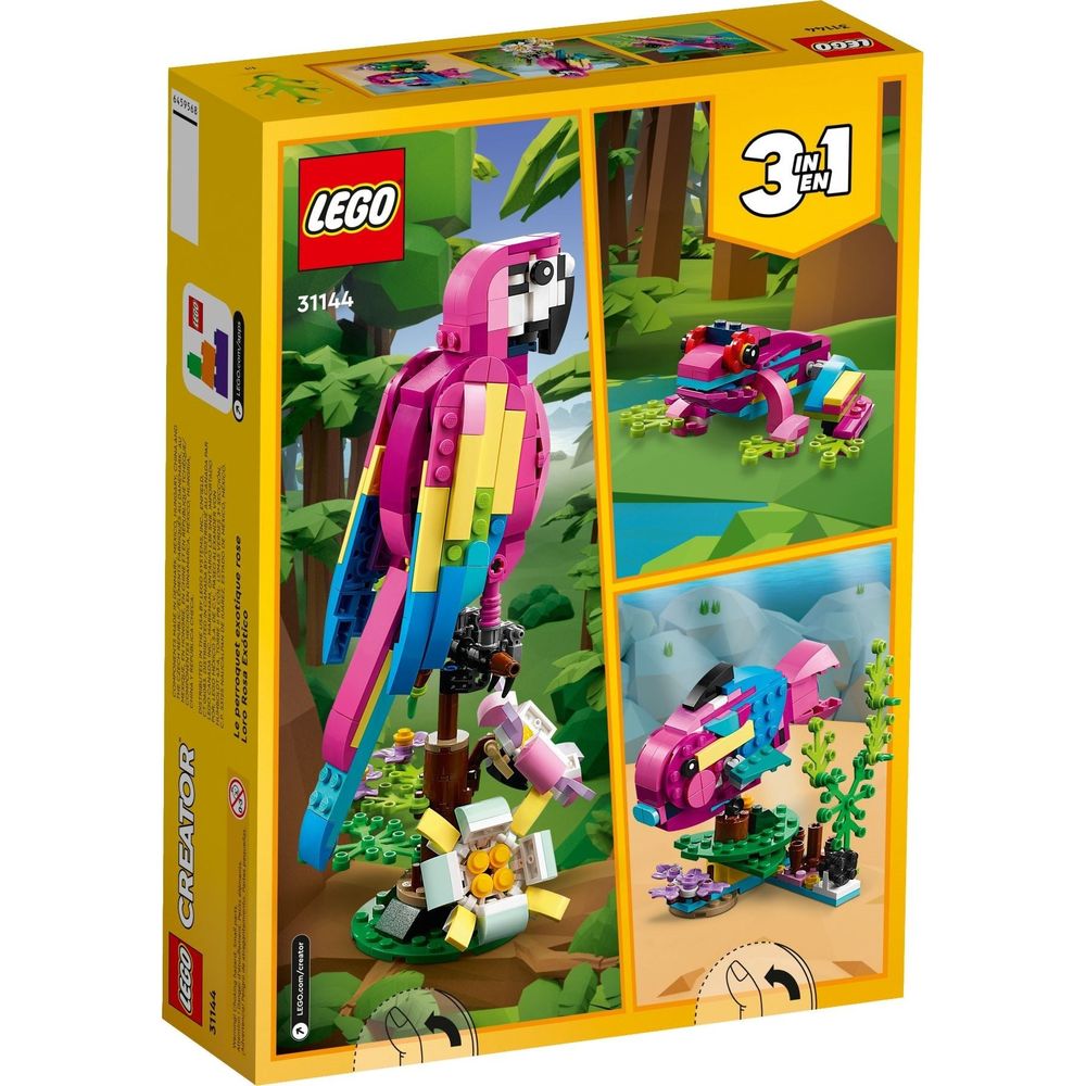 LEGO Creator Exotischer pinfarbener Papapgei 31144