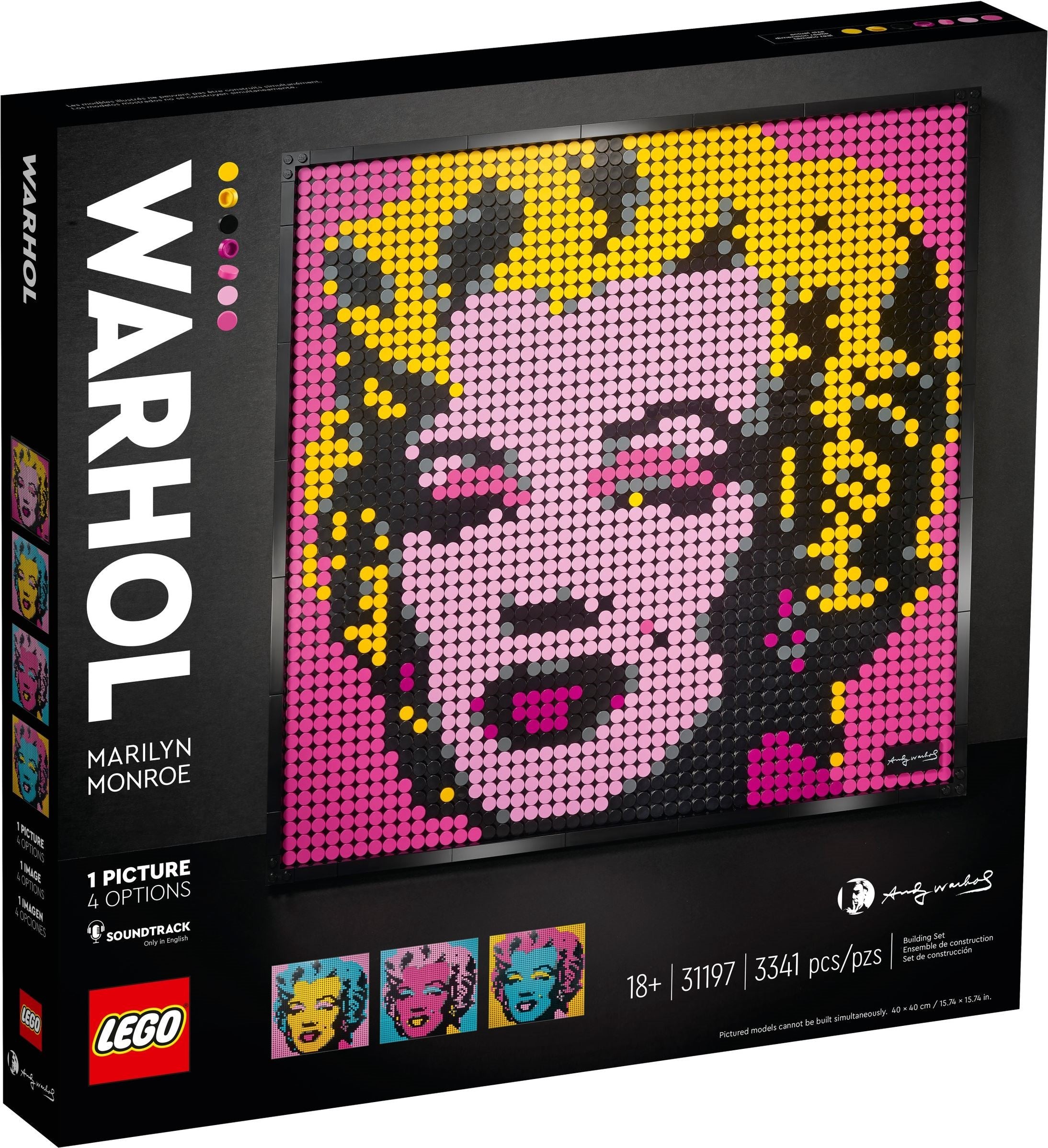 LEGO Art Marilyn Monroe d'Andy Warhol 31197