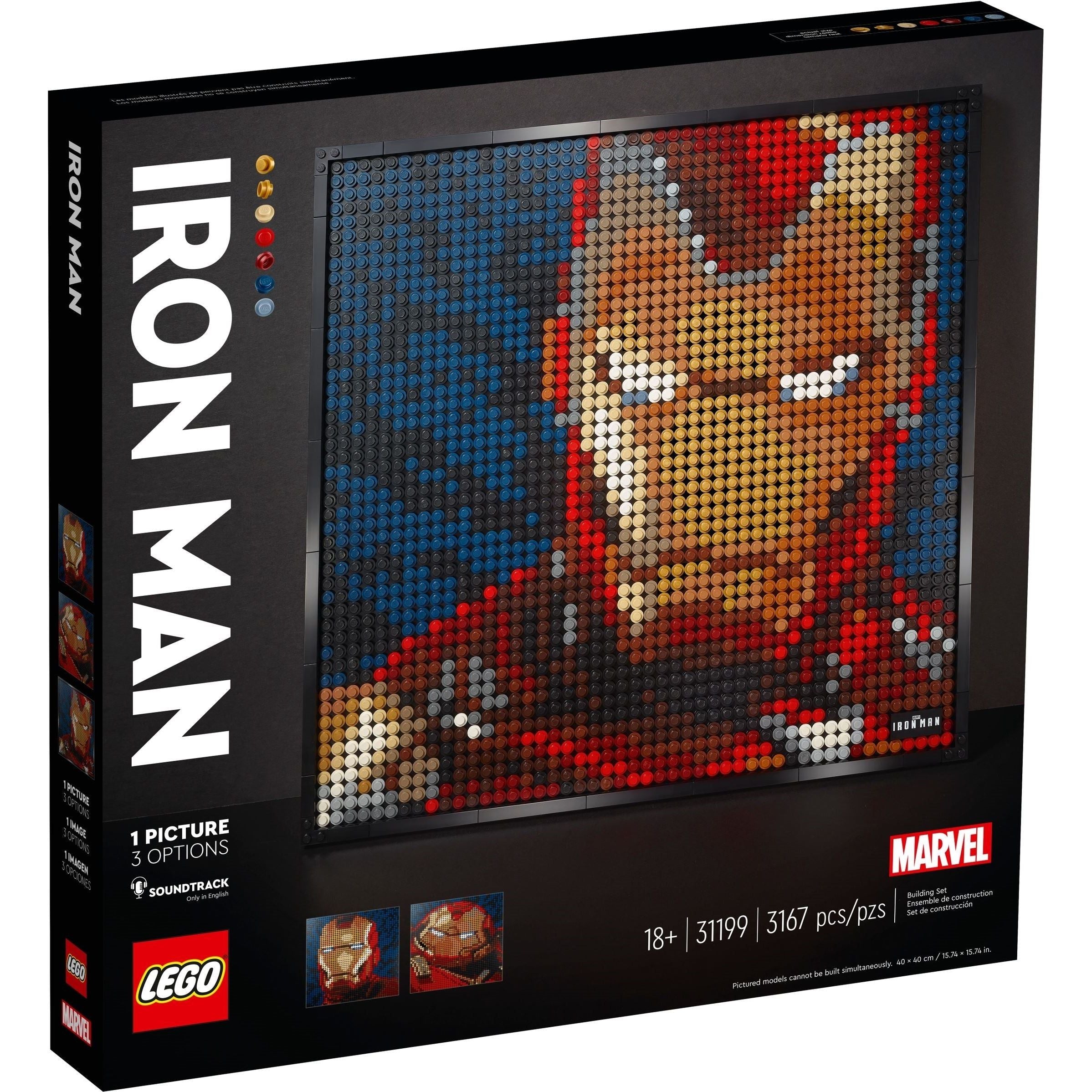 LEGO Art Marvel Studios Iron Man Kunstbild 31199