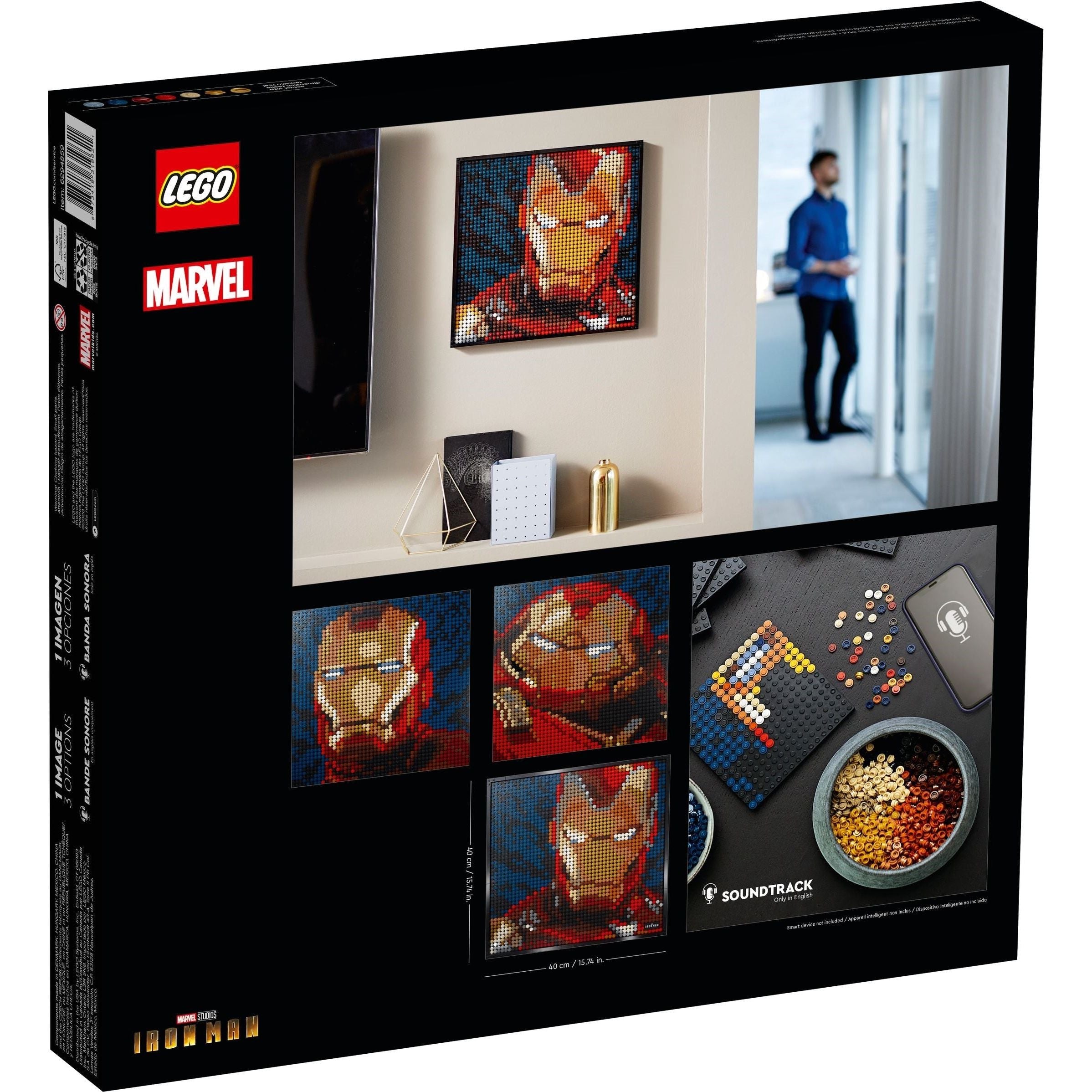 LEGO Art Marvel Studios Iron Man - photo d'art 31199