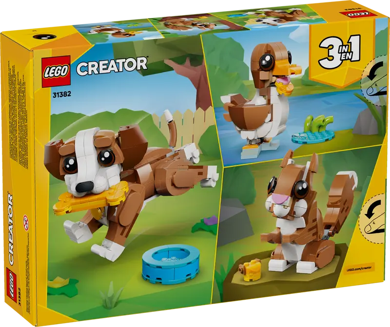 LEGO Creator Niedliche Tiere: Verspielter Welpe 31382