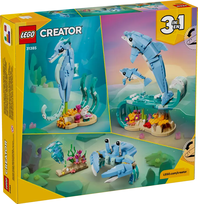 LEGO Creator Meerestiere: Wunderschöne Delfine 31385