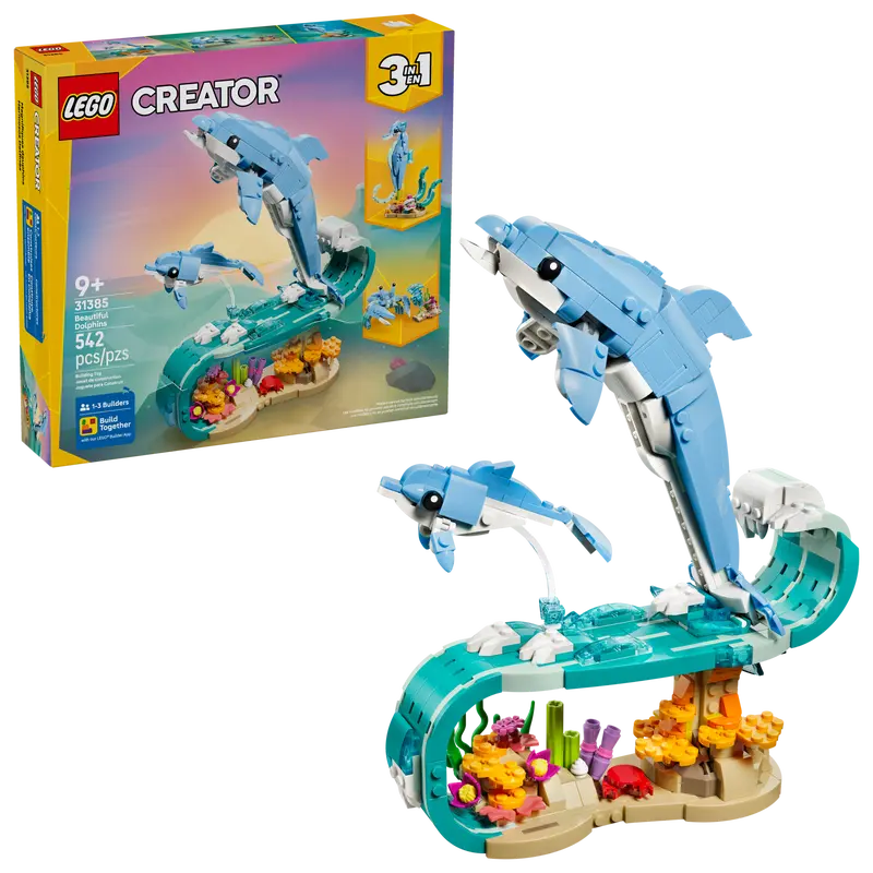 LEGO Creator Meerestiere: Wunderschöne Delfine 31385
