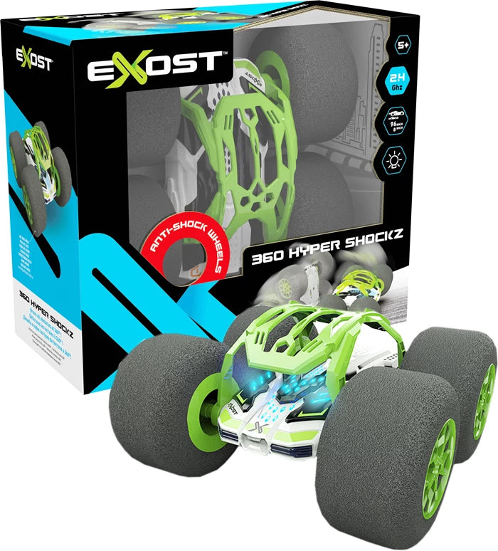 Silverlit Exost 360 Hyper Shockz, 2.4 GHz 22x22x13 cm, weiche Pneus, Batt. 2xAAA exkl., ab 5 Jahren