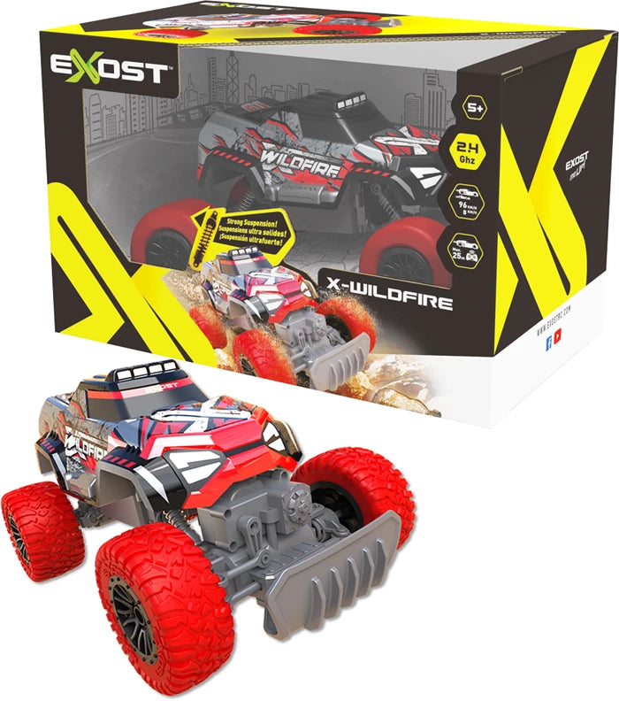 Silverlit Exost X-Wildfire, 2.4 GHz 1:12, Stossdämpfer, Batt. 6xAA exkl., ab 5 Jahren