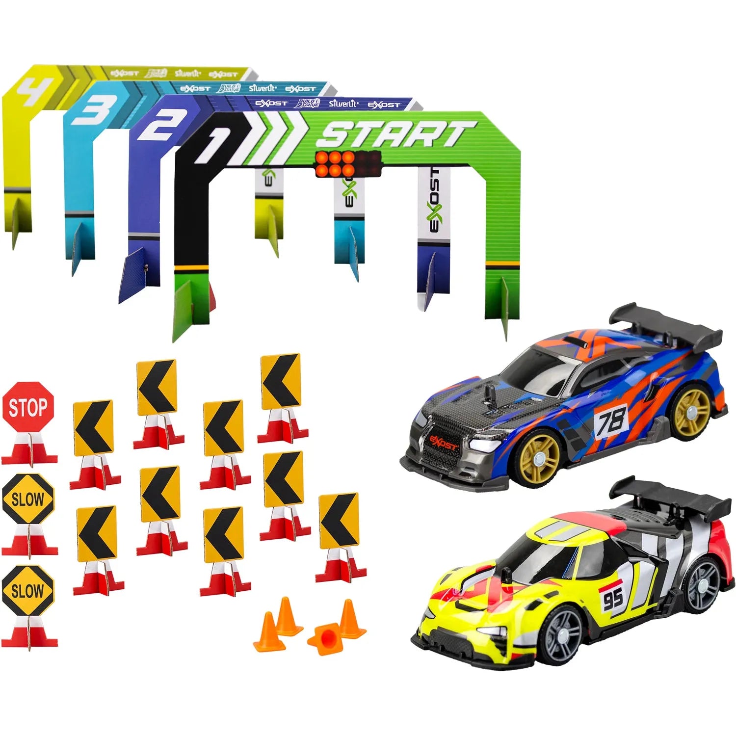 Siverlit Exost Build 2 Drive Duo Pack Race Set