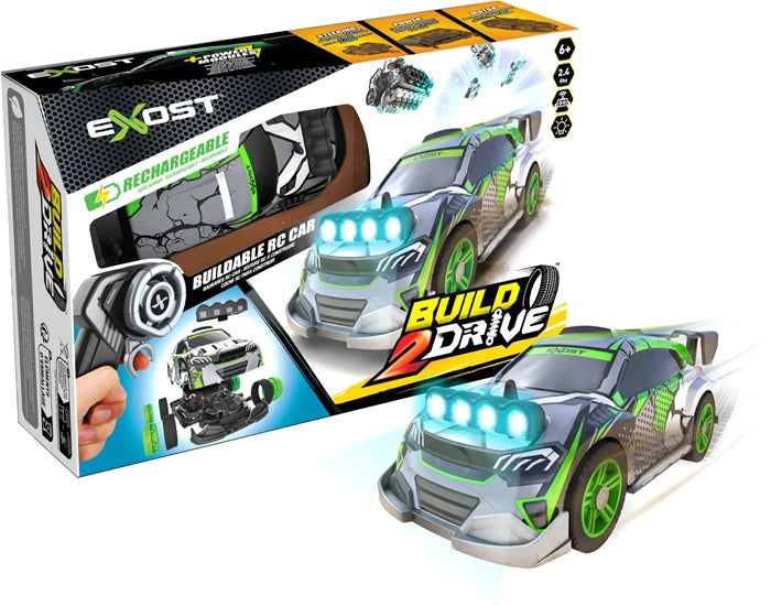 Silverlit Exost Build 2 Drive Rally Spotlights, 2.4 GHz, RC, auladbar, Batt.2xAAA exkl., 6 J.