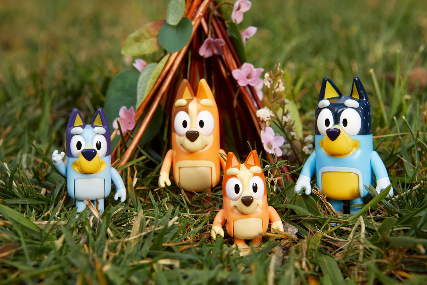 Bluey Figuren Viererpack Familie 4 bewegliche Figuren, ab 3 Jahren